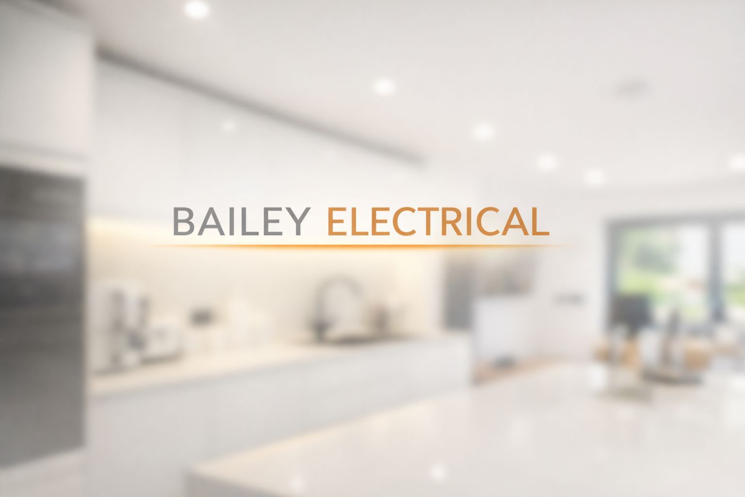 Bailey Electrical – finished kitchen with downlights